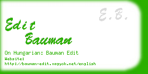 edit bauman business card